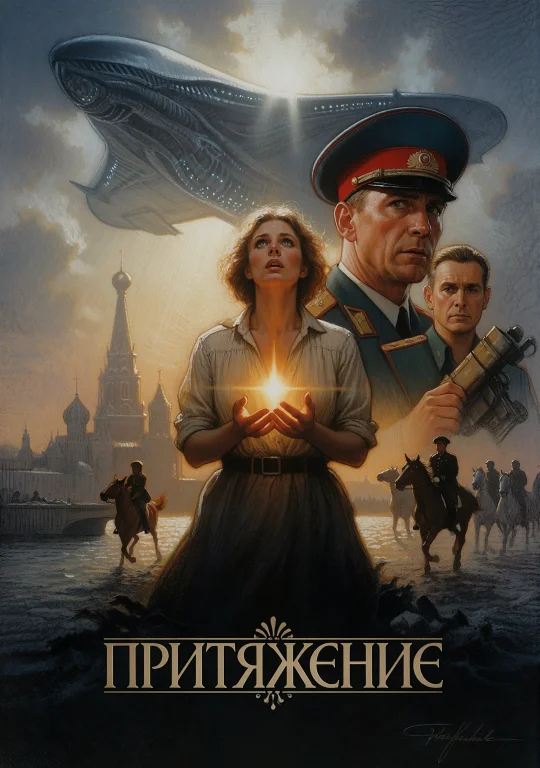 Cinematic Film Still 13. Drew Struzan Style Movie Poster Ill...