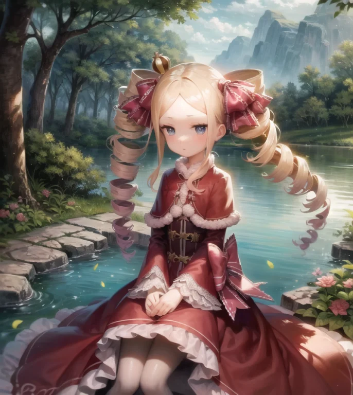 Forest, Lake, 1girl, Solo, Dress, Portrait, Lorabeatrice264v...