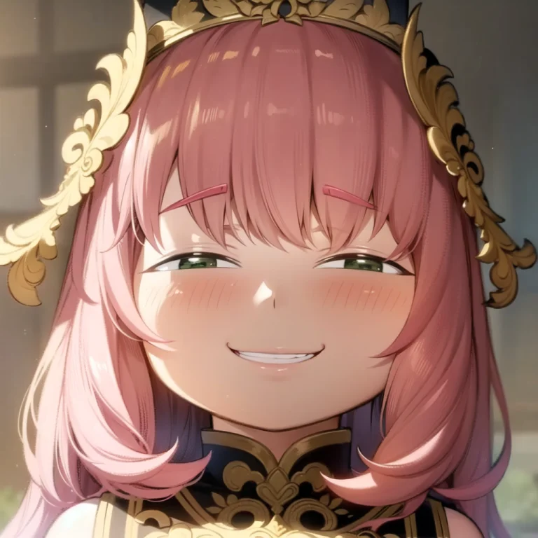 Loraanyahehface1,anyahehface,anya,small Eyes,pink Hair,2 Han...