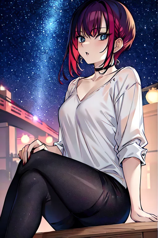 Masterpiece,best Quality,girl,multicolored Hair, Short Hairr...