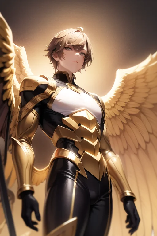 Masterpiece,best Quality,1male, Gold Saint, Gold And Black T...
