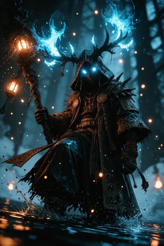 Ta86inkriot, Thin Black Outlines, A Tall, Imposing Figure In... — Stable Diffusion AI Prompt: ta86_inkriot, thin black outlines, A tall, imposing figure in dark, intricate ro...