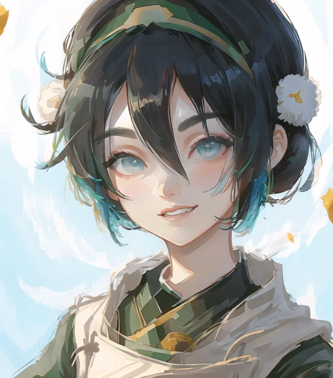 Girl, Solo, Tophshurik-6000, Smiling Closeup Portrait