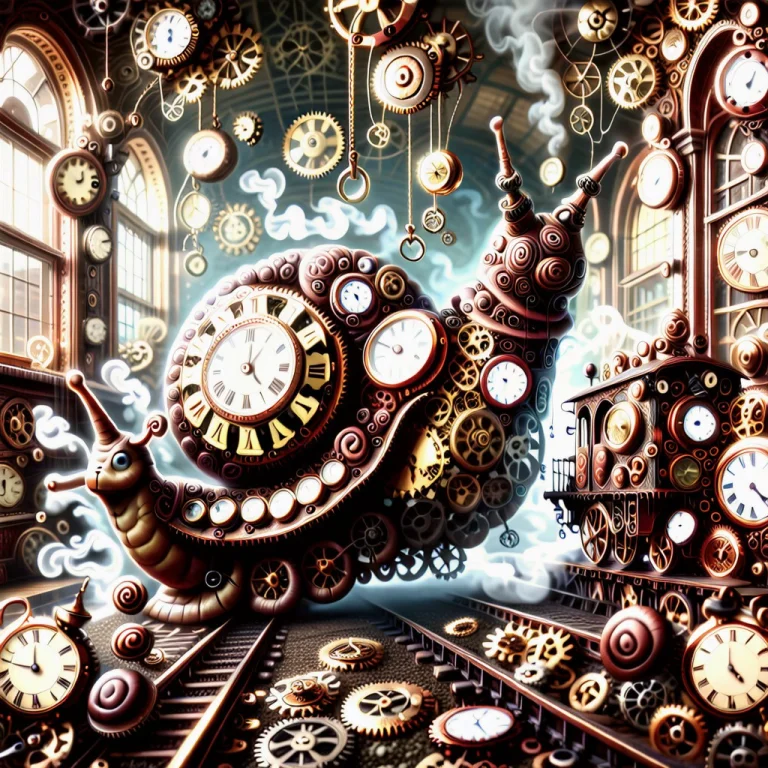 A Gigantic Anthropomorphic Snail Made Almost Entirely From I...