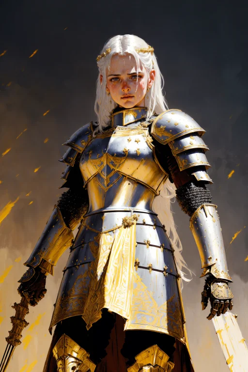 Royal Knight Warrior, Best Quality, Masterpiece, Soft, Illus...