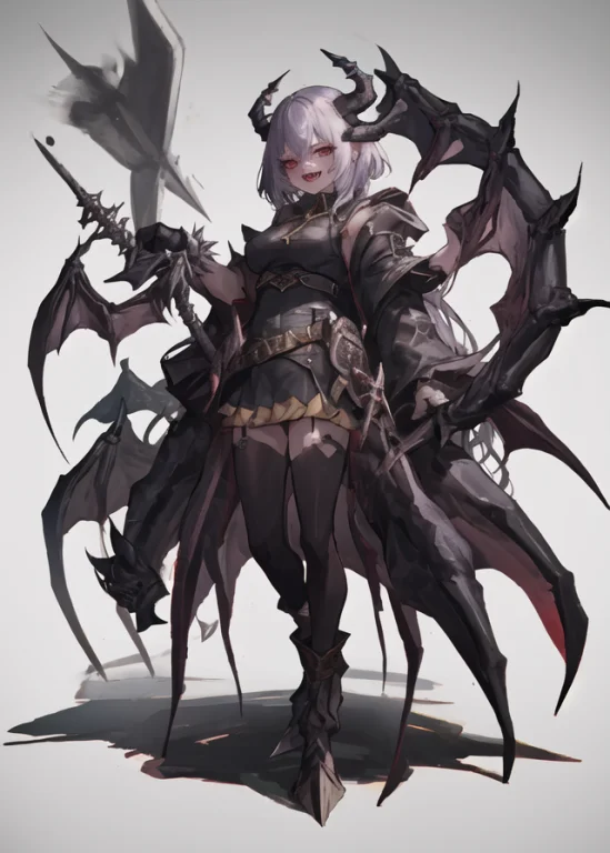1girl,monster Girl,absurdres,solo1.8,dragondemon0.8, Gradien...