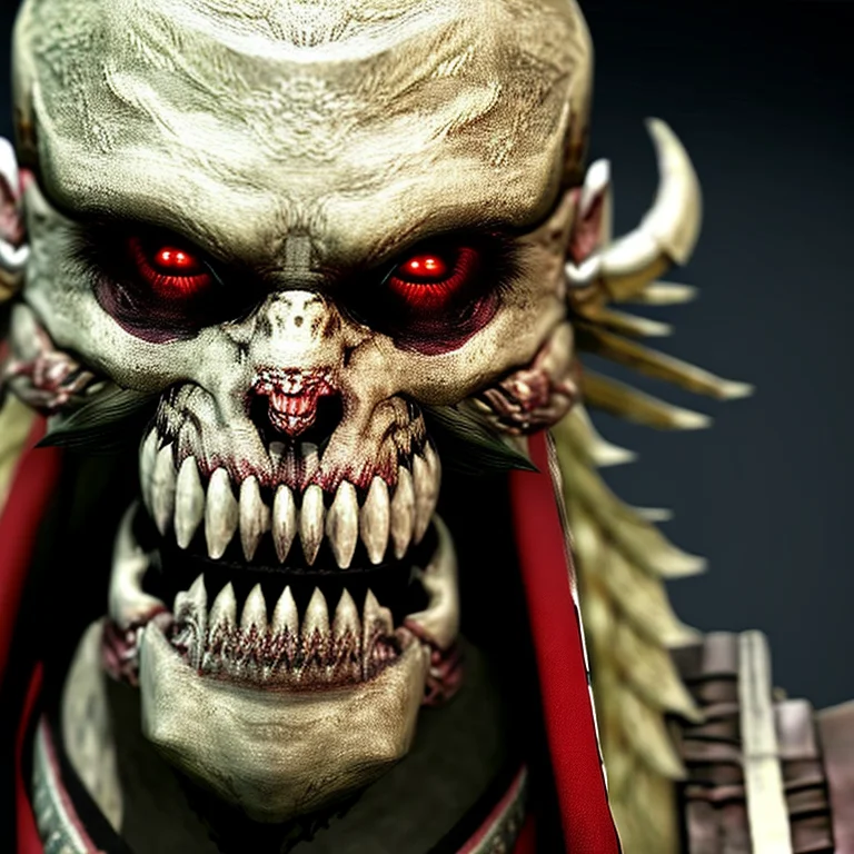 Face Of Ainu , Volumetric Lighting, Magical, Scarymonstersv2