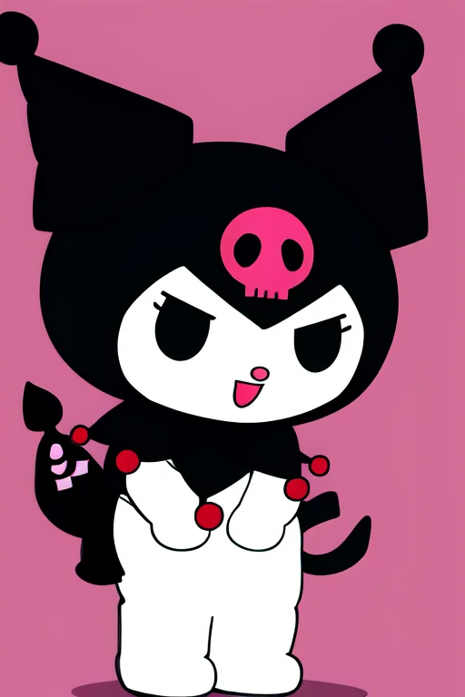 Kuromi, Flat Colors,