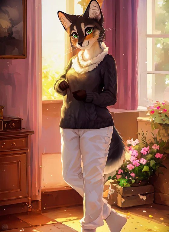 Anthro, Female Cute, Explict, Detailed Fluffy Fur, By Ruaidr...