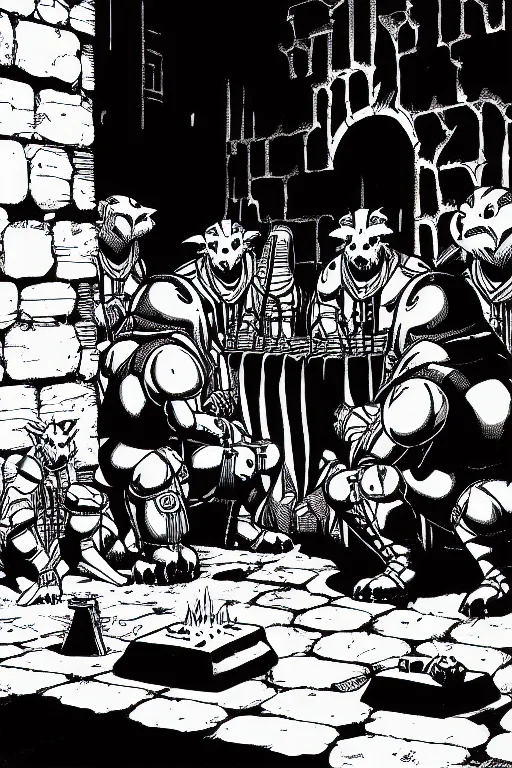 Pboldrifrpgstyle1.2, Cultists Preparing A Ritual In A Dungeo...