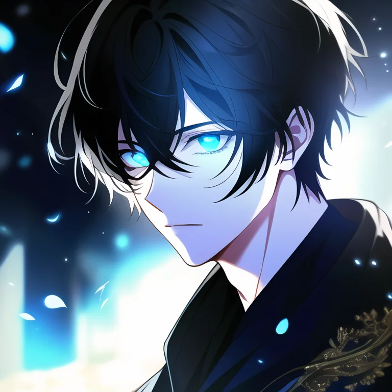 Looking At Viewer, 1boy, Male Focus, Black Hair, Detailed Ha...