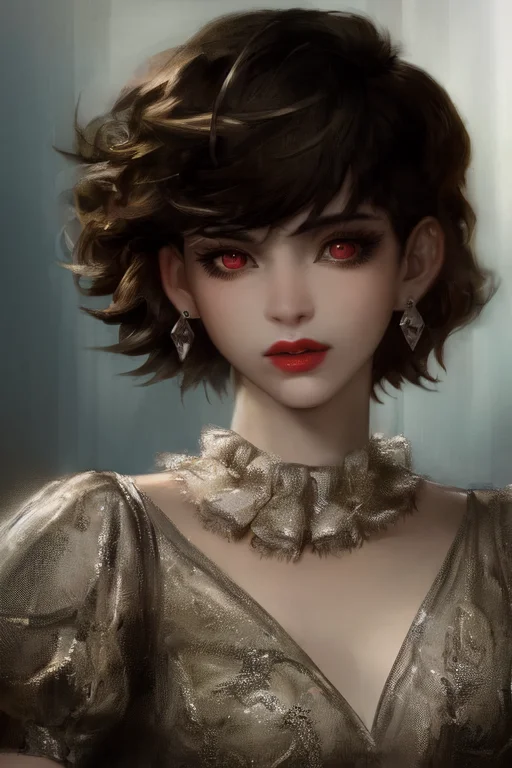 Pilyeon, 1girl, Looking At The Viewer, Short Hair, Bangs, Re...