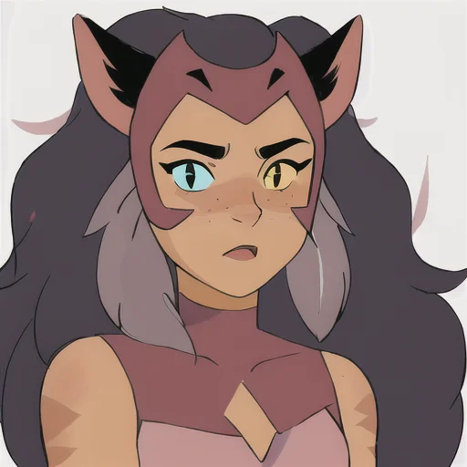 1girl, Solo, Upper Body Portrait, Catra