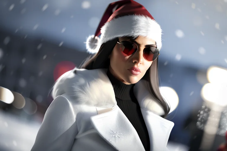 A 3d Render Of Standing Pose Of A Woman Wearing Sunglasses A...