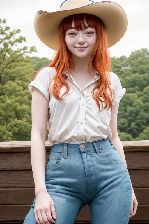 Portrait Photo Of Yu-jinnobodysd151.0 Cowgirl1.2 Curly Red H...