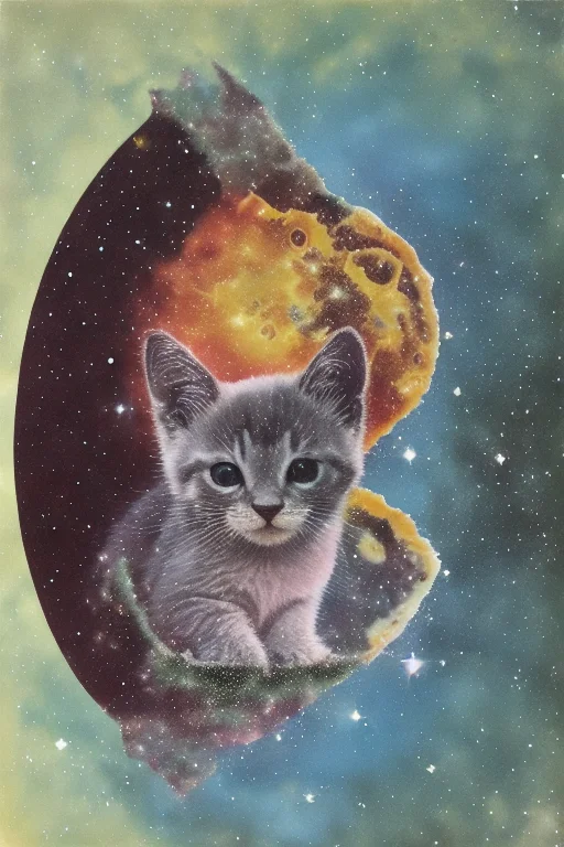 Space Kitten, Inside A Glass Orb, Floating In Space1.1, Koi...