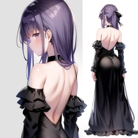 1girl, Meltryllis, Black Dress, Realistic, Photorealistic, L... — Stable Diffusion AI Prompt: 1girl, Meltryllis, black dress, realistic, photorealistic, , back view, standing...