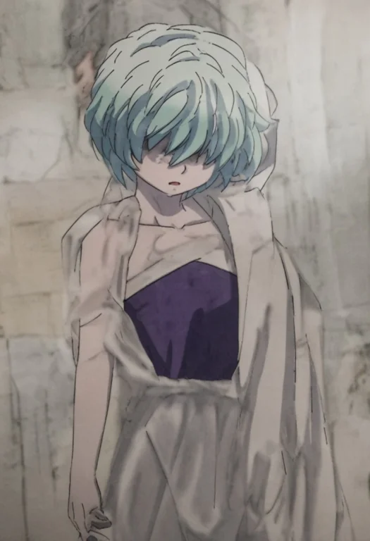 Nazonoshojo, 1solo, Pale Skin, Short Messy Light Blue Hair T...