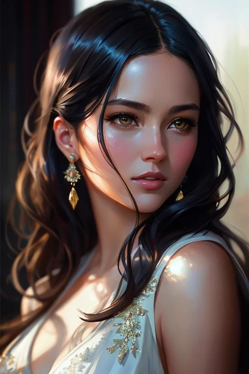 Modelshoot Style, Extremely Detailed Portrait Of A Beautiful...