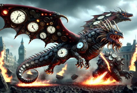 Magic Dragon Iron Monsters Destroy With Rage, Meme, Masterpi... — SDXL AI Prompt: Magic Dragon Iron monsters destroy with rage, meme, (Masterpiece:1.3) (best qual...