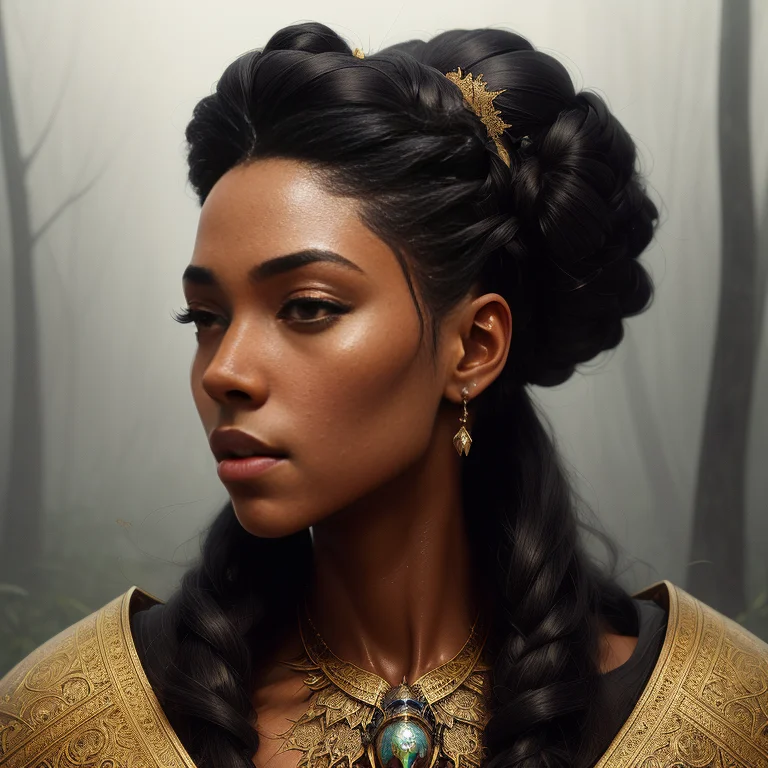 Portrait Of A Beautiful Ebony Queen, Heavenly, Fit Body, Ins...