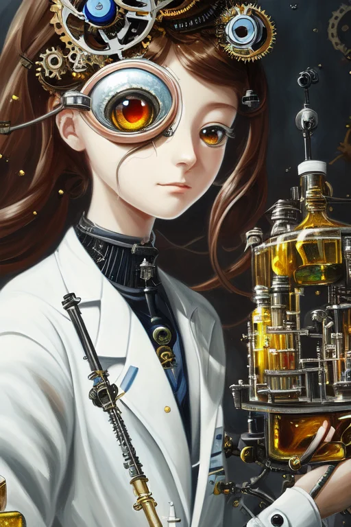 Highly Detailed, Wallpaper, Oil Painting1.4, Anime, A Genius...