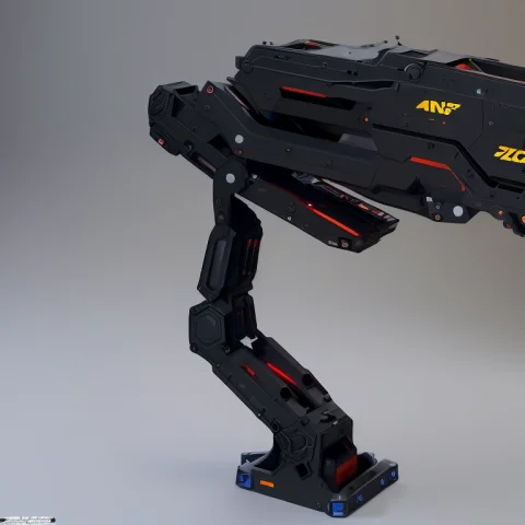 Robot Arm In A Factory Ipscifi — Stable Diffusion AI Prompt: robot arm in a factory IpScifi