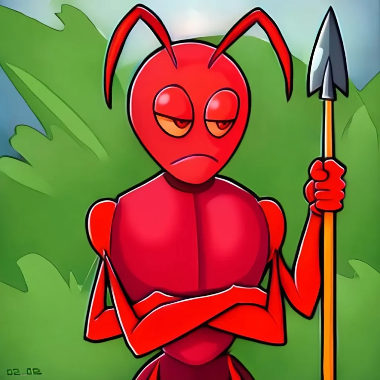 8sh1n3ya, Ant, Red Monster Bug, Red Skin, Double Pair Arms.,...