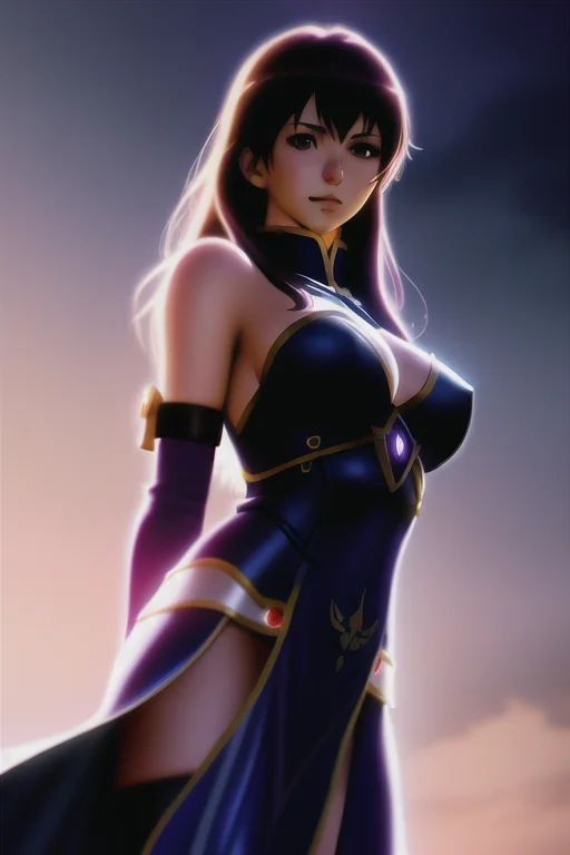 Young Girl Infantasy Armor, Full Shot, Atmospheric Lighting,...