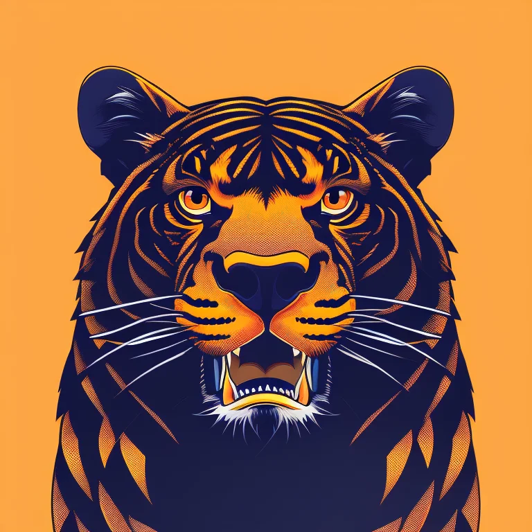 African Pattern Style, Detailed Jungle Panther, Intricate Il...