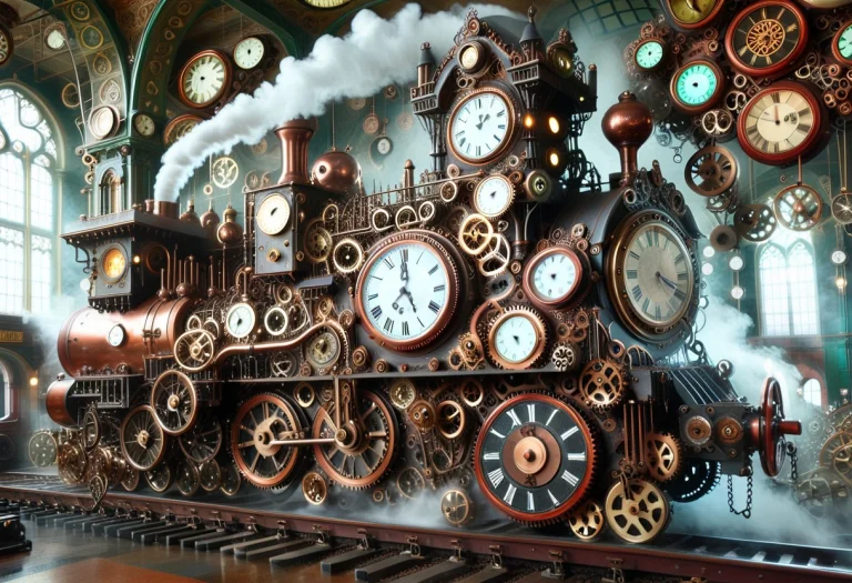 A Magnificent Victorian Locomotive Completely Built From Clo...
