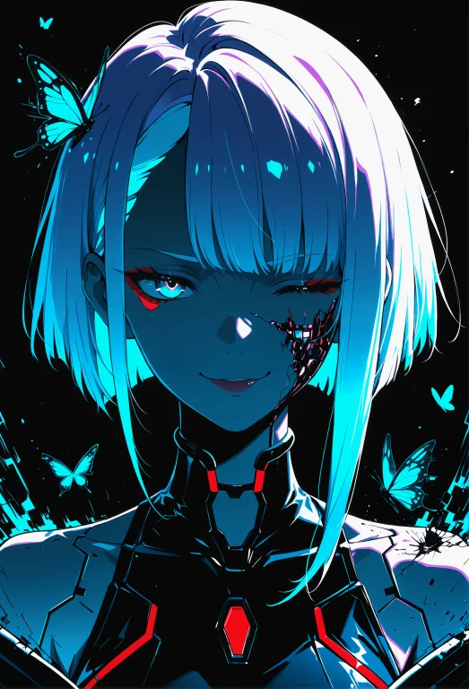 Masterpiece, Best Quality, Newest, 1girl, Solo, Lucy Cyberpu...