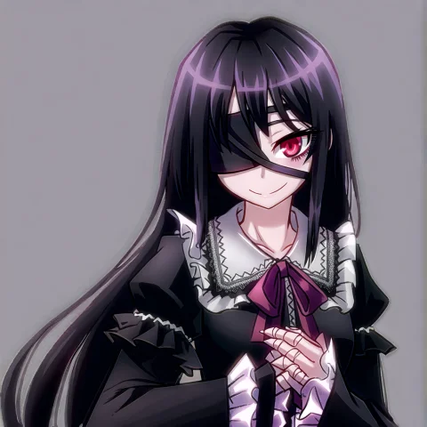 By Ray-kbys, Purple Bandage Over One Eye, Eyepatch, Ageha, P... — Stable Diffusion AI Prompt: by Ray-kbys, purple bandage over one eye, eyepatch, ageha, purple ribbon, neck r...