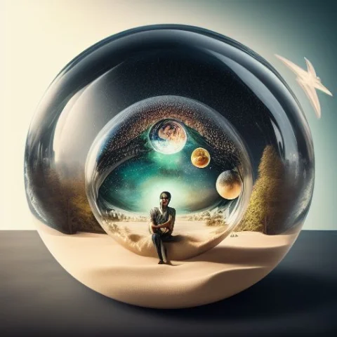 Mj-sphere Mj-sphere, Galaxy, Planets, Stars, Clouds — Stable Diffusion AI Prompt: mj-sphere mj-sphere, galaxy, planets, stars, clouds