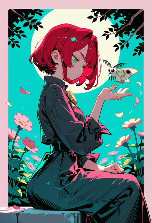 Masterpiece, A Semi-realistic Modern Anime Illustration Of W...
