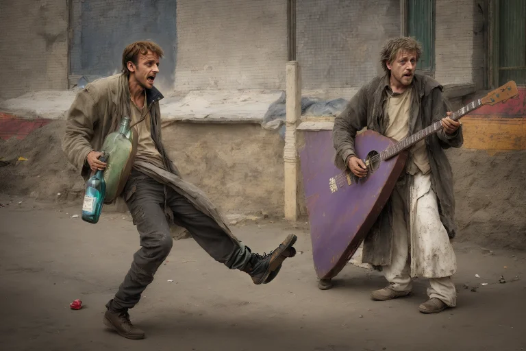 A Homeless Dancing, Sings Loudly1.2, Crazy Eyes, Crazy Look1...