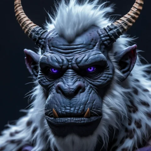 A Yeti With Horns And A Mohawk — Stable Diffusion AI Prompt: A yeti with horns and a Mohawk