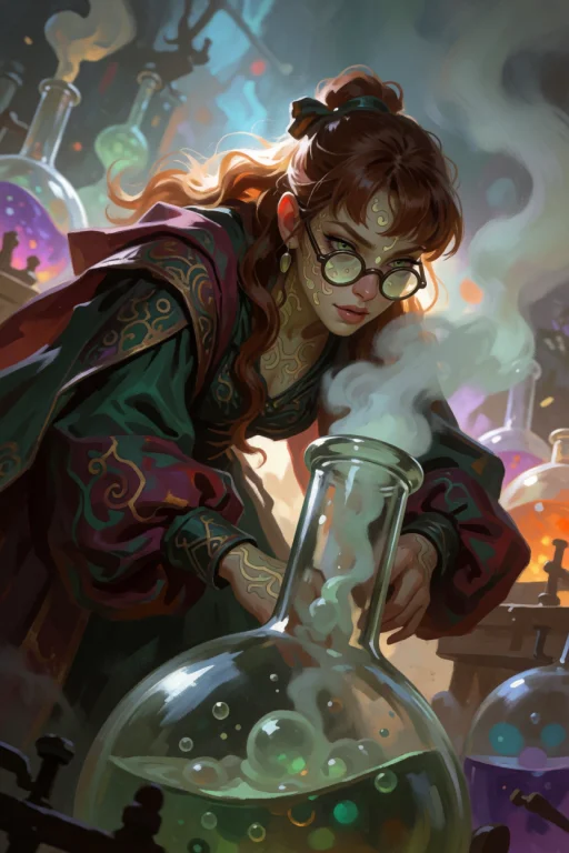 Beauty, Solo, Alchemist Phantom Scholar, Pale Parchment Skin...