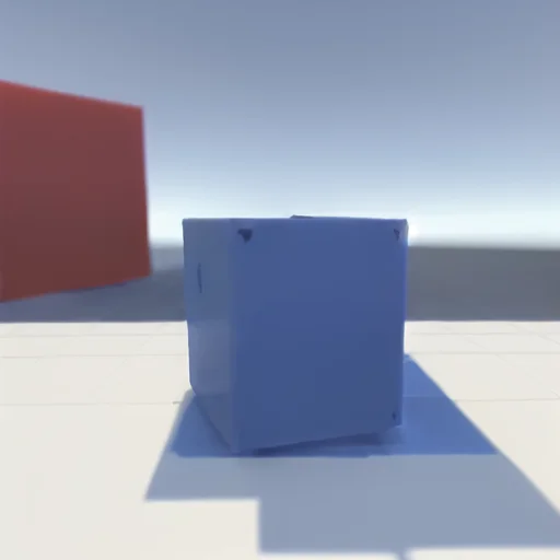 Unity, Test Cube, Blue In An Empty Scene Loraunitylast1
