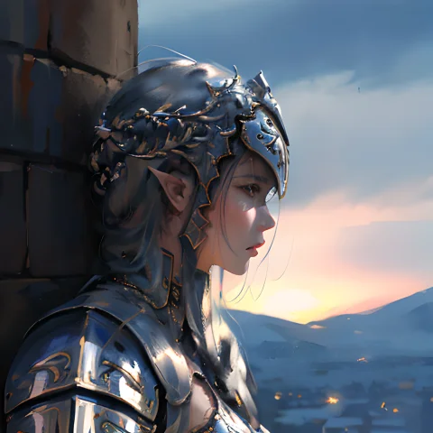 Wlop,dalcefo,realistic,painting,knights In Armor, Fine Detai... — Stable Diffusion AI Prompt: wlop,dalcefo,realistic,painting,knights in armor, fine detailed face, cinematic...