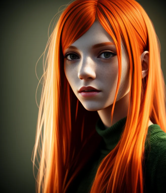 1girl, Artistname, Blurry, Deviantartusername, Freckles, Gre...