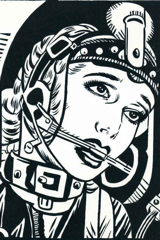 Vintbonsebdsmart0.25 1girl, Monochrome, Solo, Greyscale, Tra...