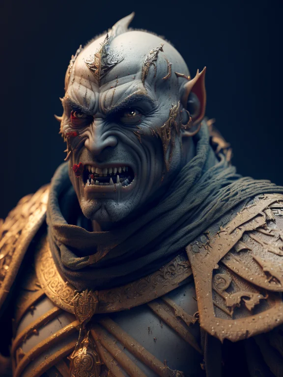 Body Portriat, Bloody Angry Orc, He-man Like, Octane Render,...