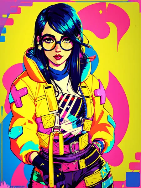 A Beautiful Portrait Of Kljy, Yellow Jacket, In A Whimsical...