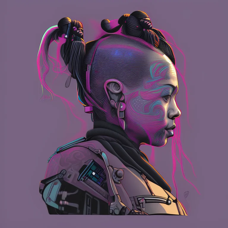 An Extremely Detailed Digital Painting Of A Person With A Po...