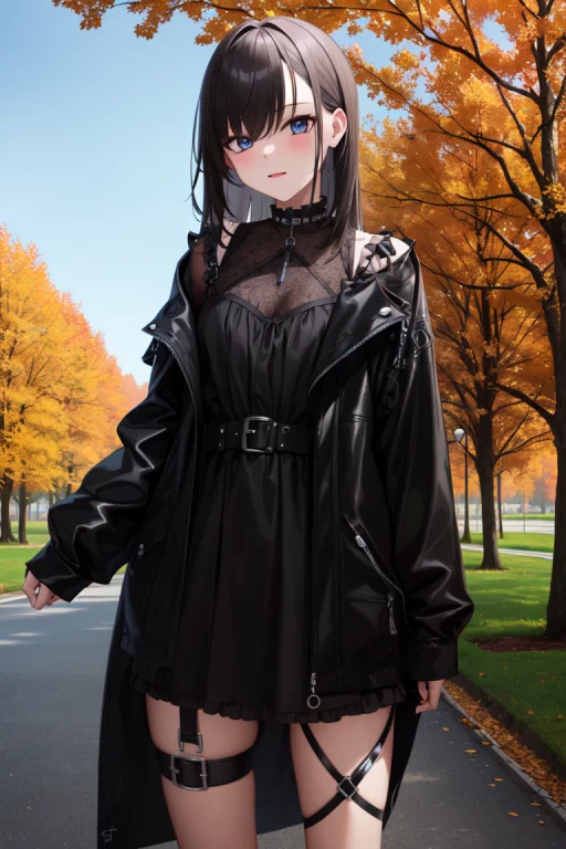 Masterpiece, Bestquality, 1girl, Solo, Goth, Outdoorsloragot...