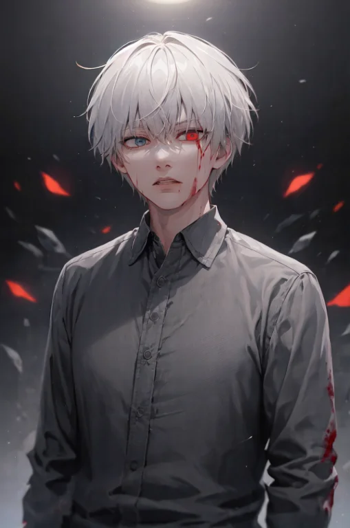 Kk, Best Quality, More Details, Masterpiece, Kaneki Ken, 1bo...