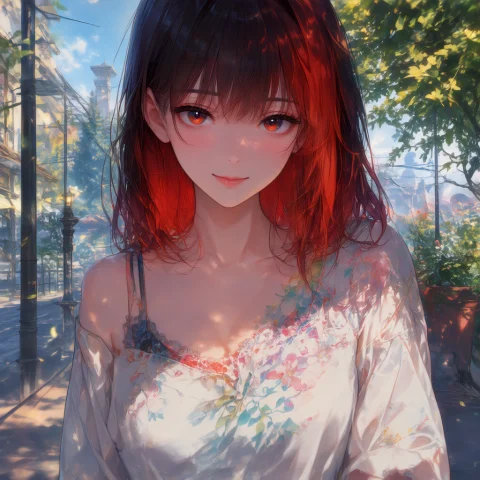 Best Quality, Score9, Score8, Score7, Outdoor, 1girl, Slight... — Stable Diffusion AI Prompt: best quality, score_9, score_8, score_7, outdoor, 1girl, slightly smiling, mouth...