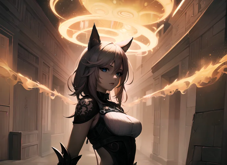 Super Cute Girl, 12 Years Old, Animal Ears, Fantasy Style, C...