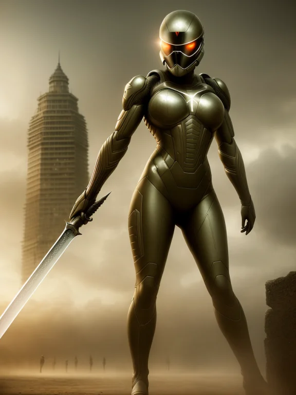 Art By Ken Currie1.1, A Female Nano Soldier, Sharper Details...